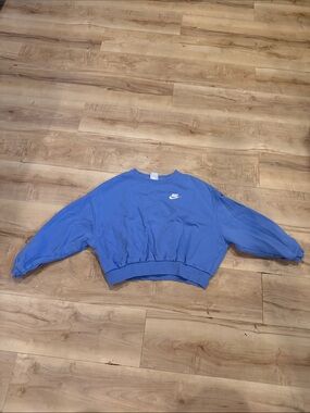 Nike kids Cropped Crewneck Sweatshirt - Royal Blue